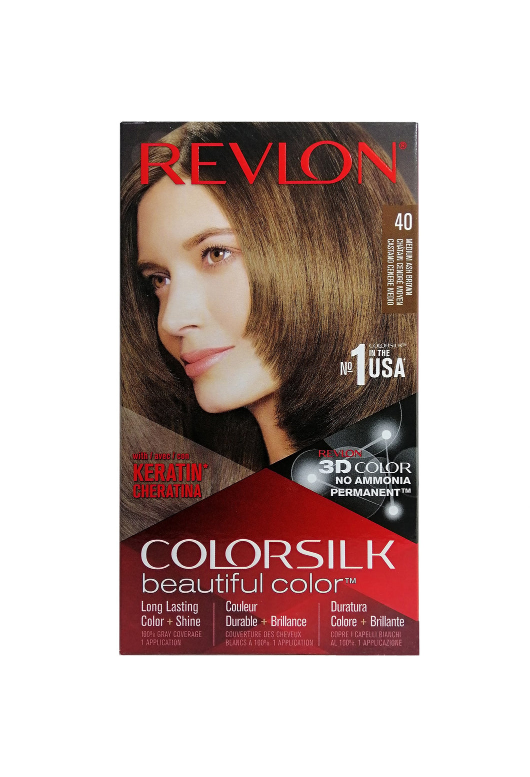 Revlon Colorsilk Beautiful Color - #40 Medium Ash Brown