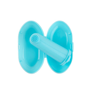 Infant's Dental Brush and Gum Massager with Hygiene Case (Blue)