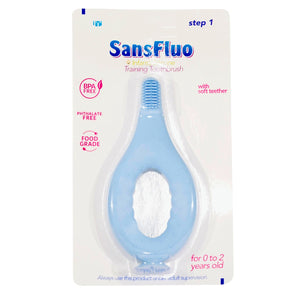 Infant's Silicone Training Toothbrush Step 1 (Blue)